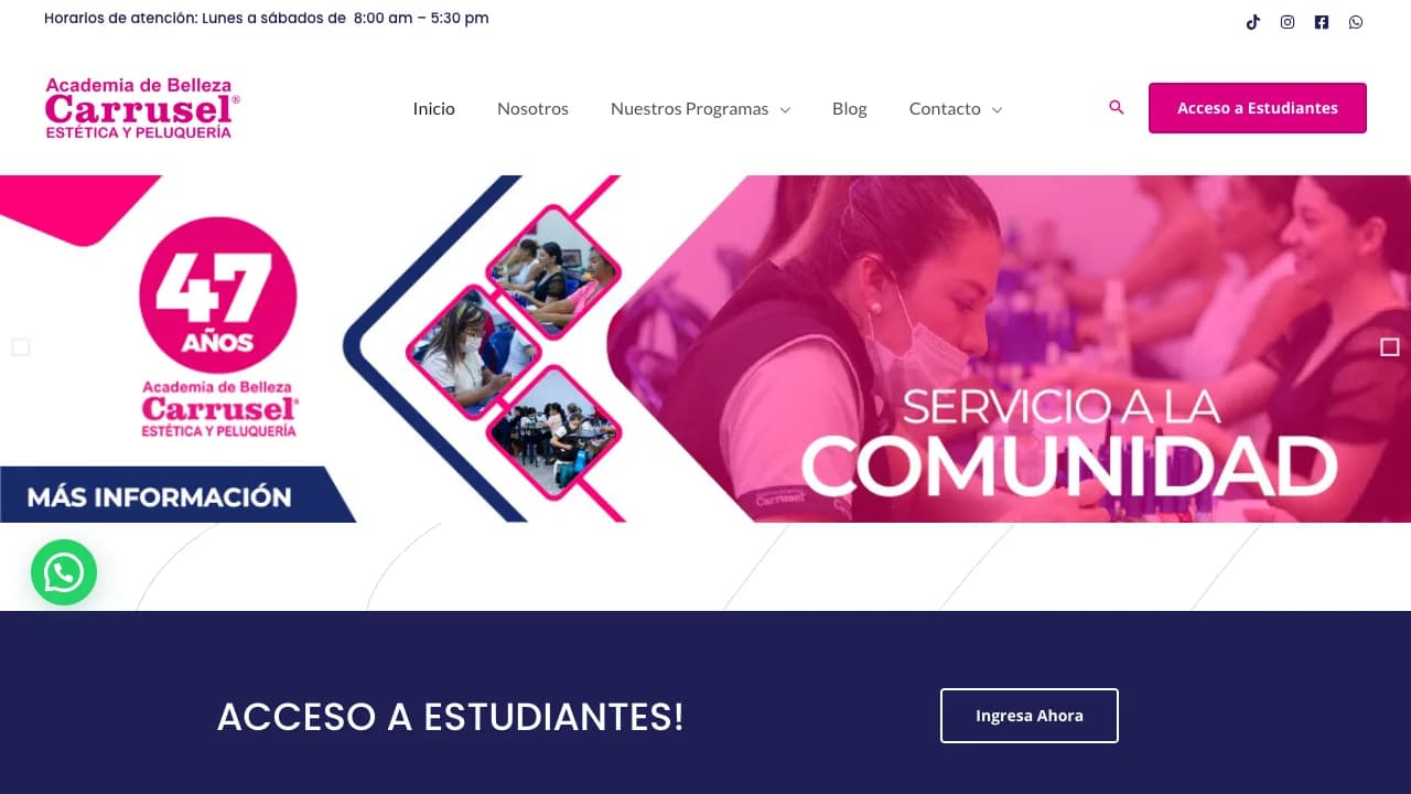 Captura de pantalla de Academia de Belleza Carrusel