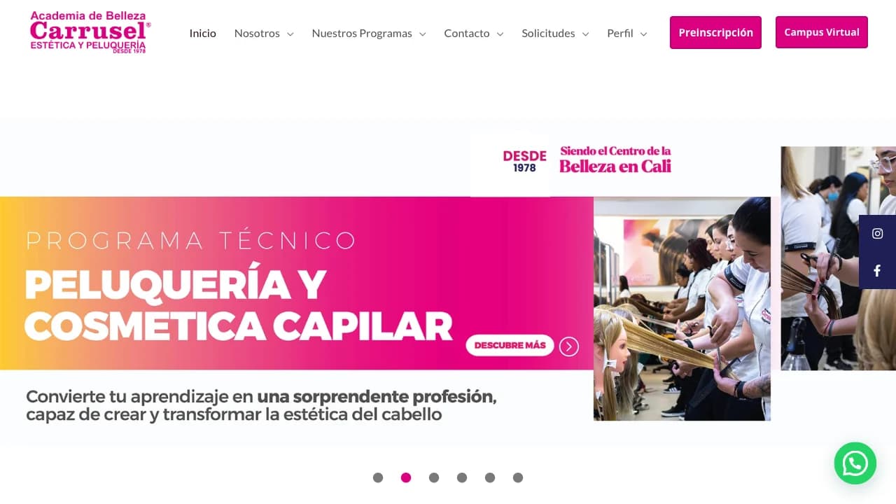 Captura de pantalla de Academia de Belleza Carrusel