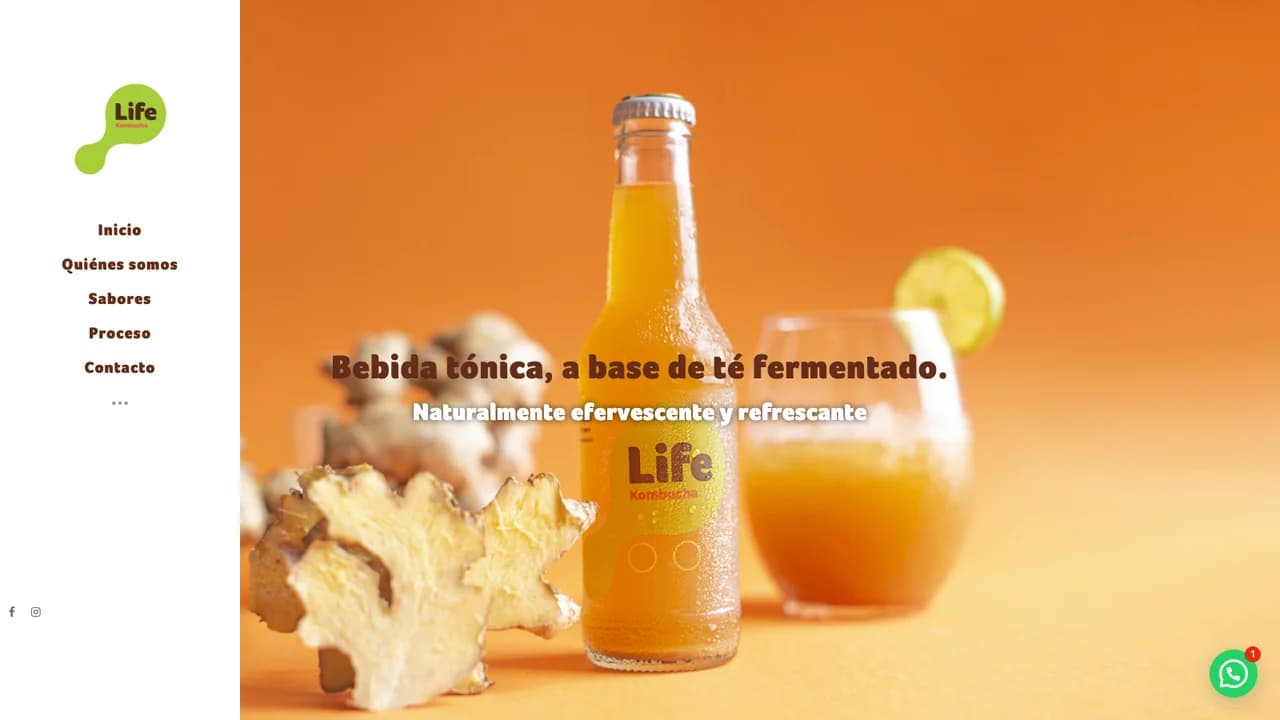 Captura de pantalla de Life Kombucha