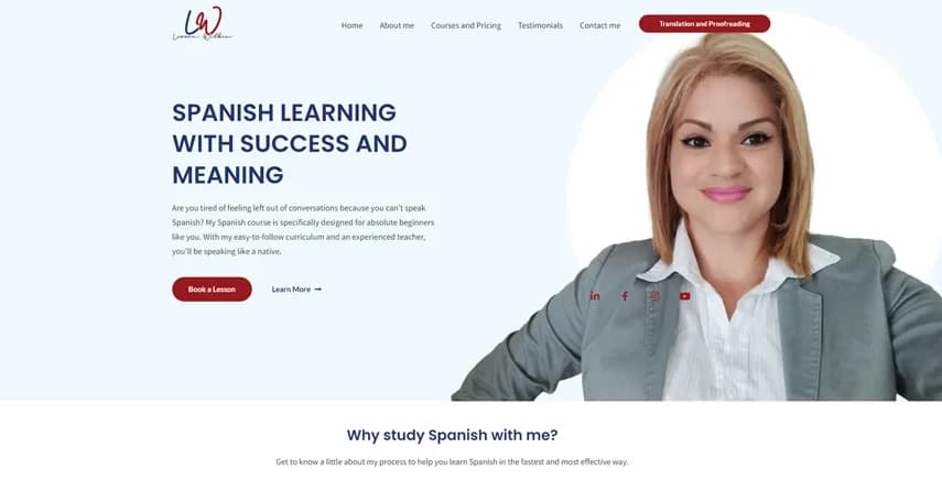 Captura de pantalla de Spanish with Lorena