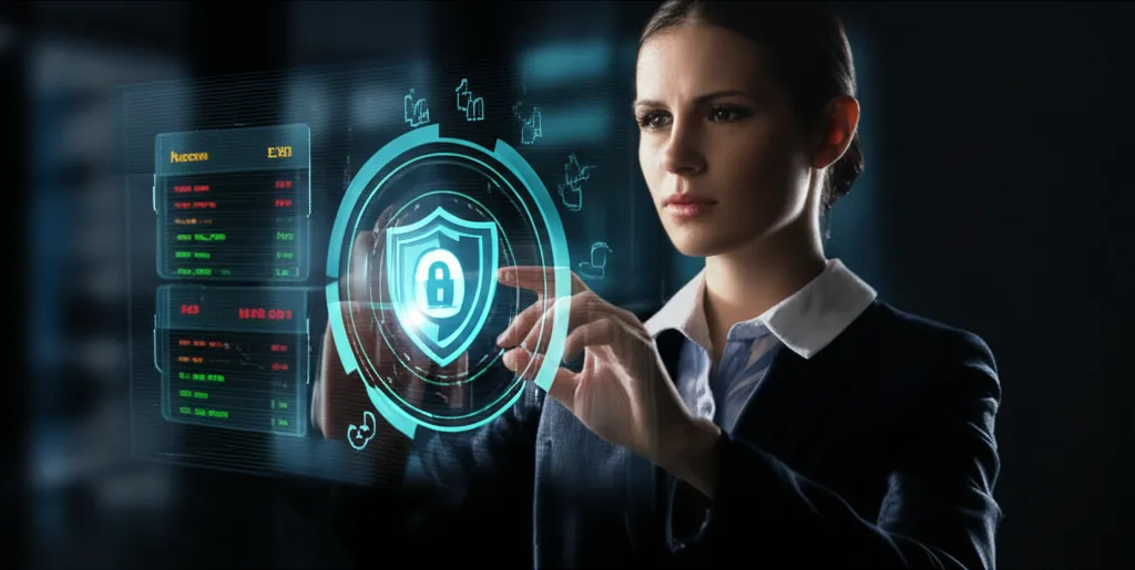 Candado digital protegiendo información sensible de una pyme, representando la seguridad digital y la ciberseguridad